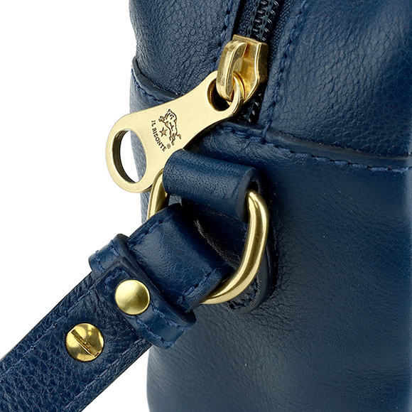 IL BISONTE Heritage BCR199 Shoulder Bag Blue - Picture 7 of 9